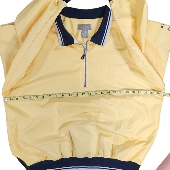 Cutter Buck Womens Yellow Windbreaker Pullover Golf Jacket Quarter Zip Size L - Picture 5 of 6